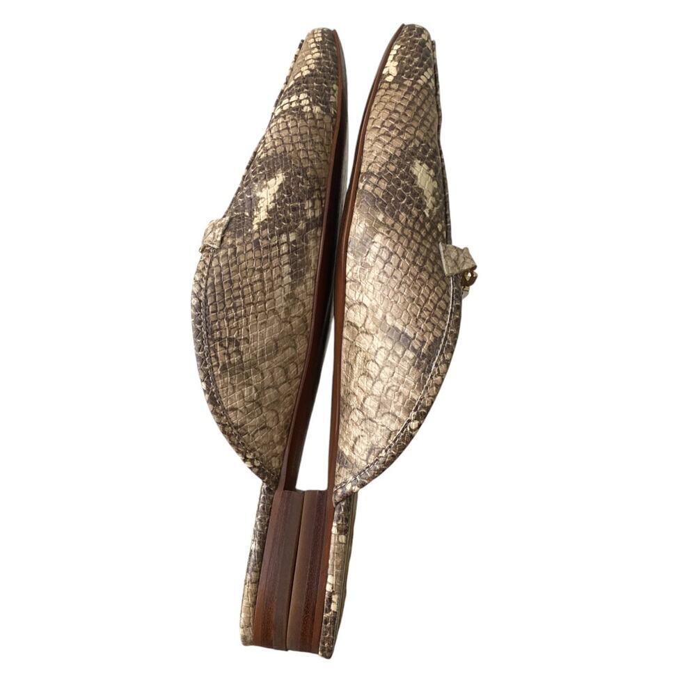 Sam Edelman Snake Print Loafers with Gold Chain - Picture 7 of 7